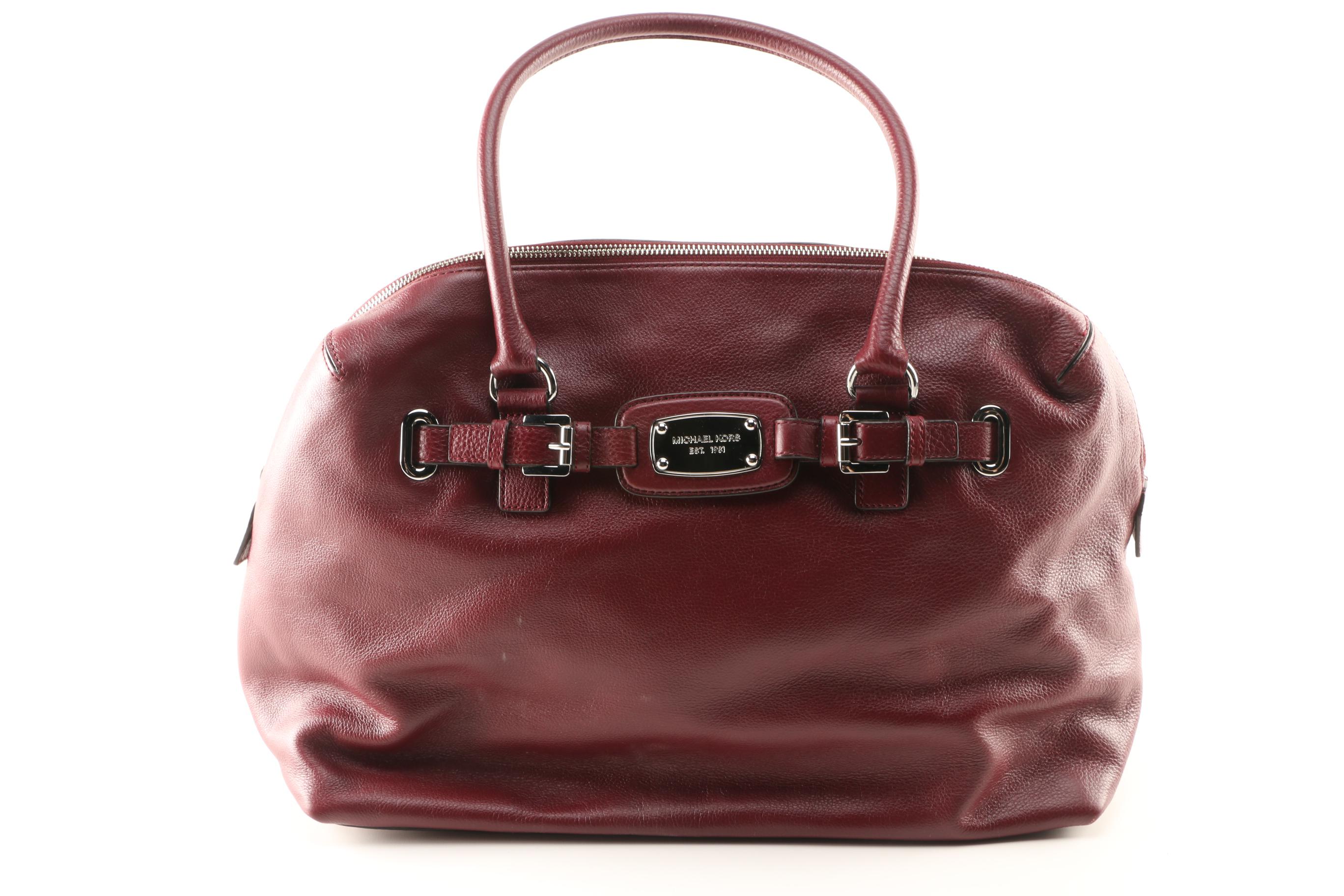 MICHAEL Michael Kors Burgundy Weekender Travel Bag