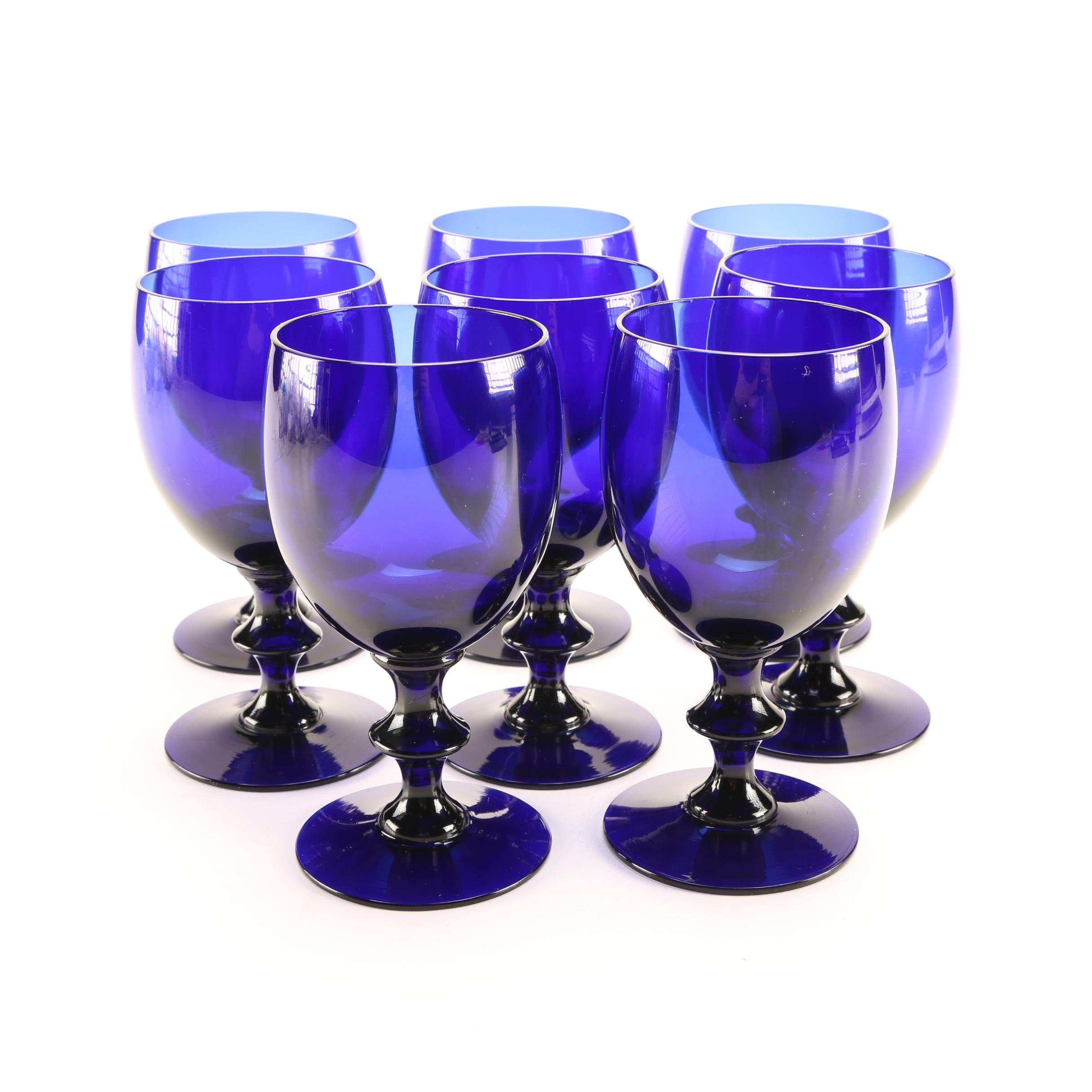 Cobalt Blue Glass Goblets