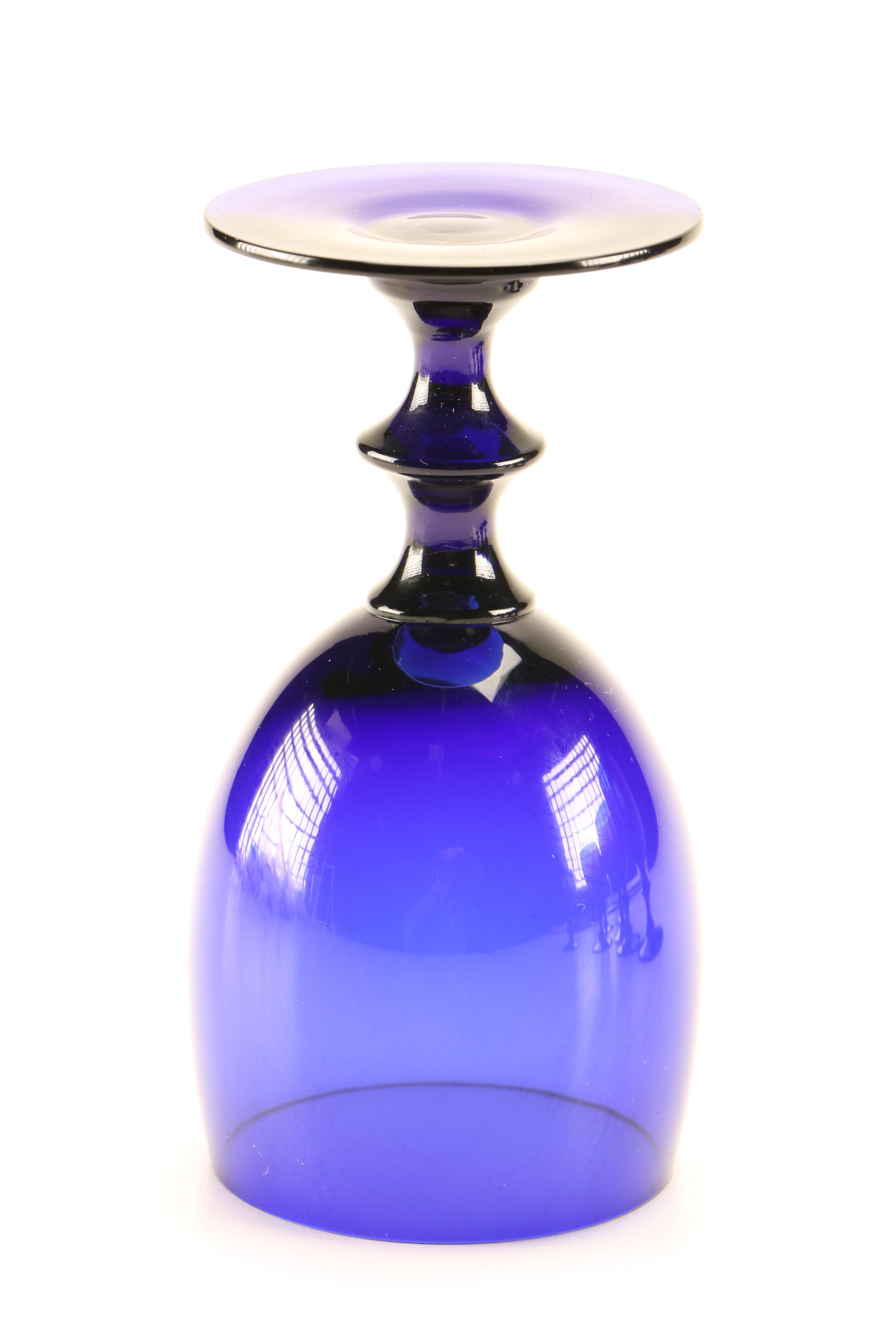 Cobalt Blue Glass Goblets