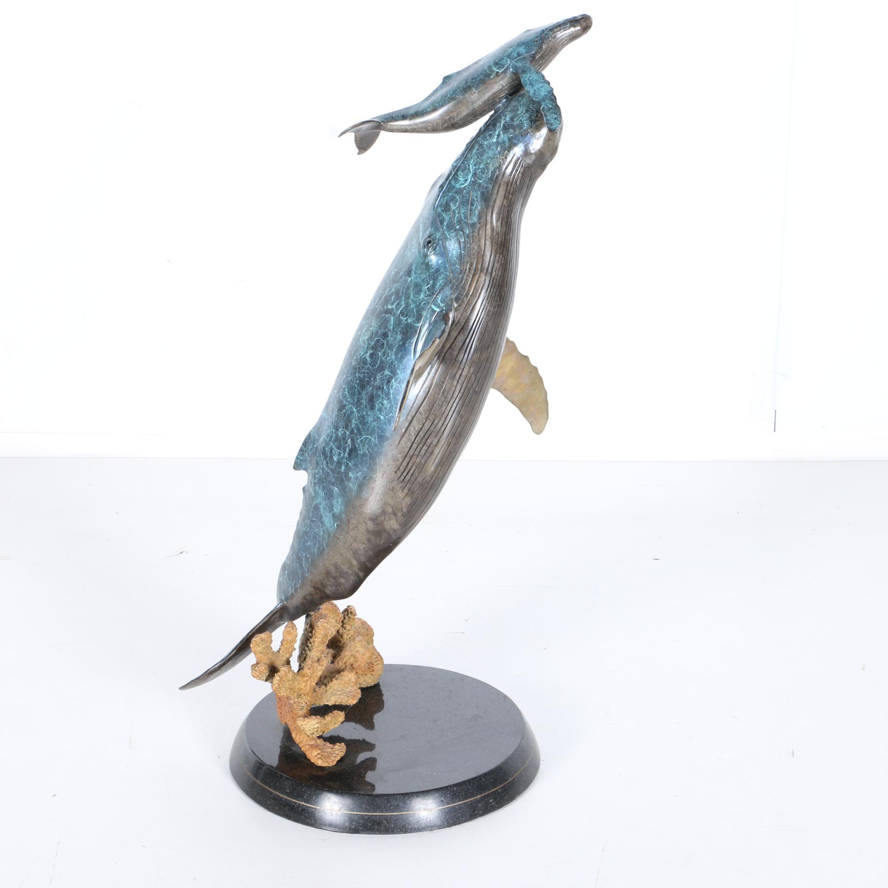 Wyland "Whale's First Breath" Limited Edition Sculpture