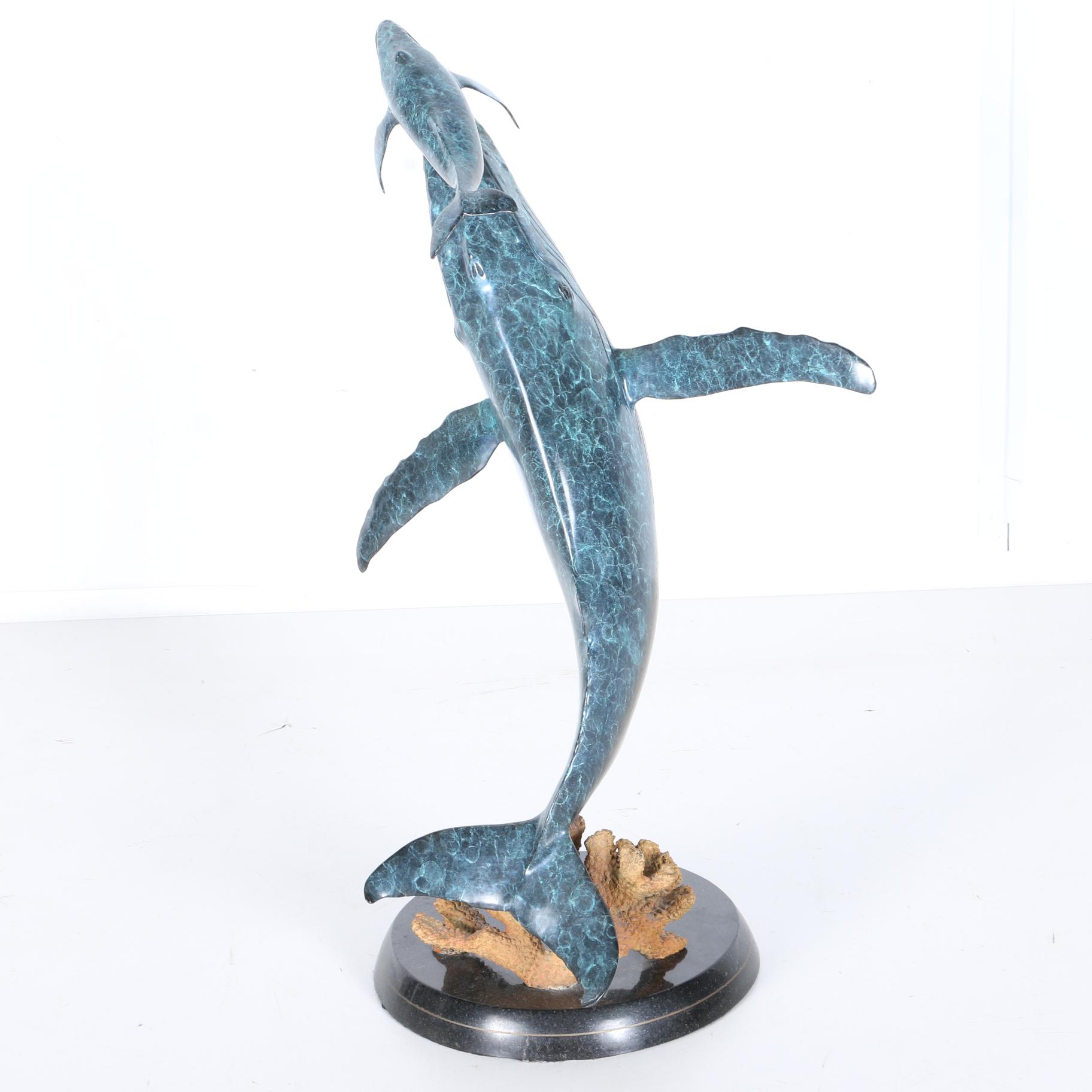 Wyland "Whale's First Breath" Limited Edition Sculpture