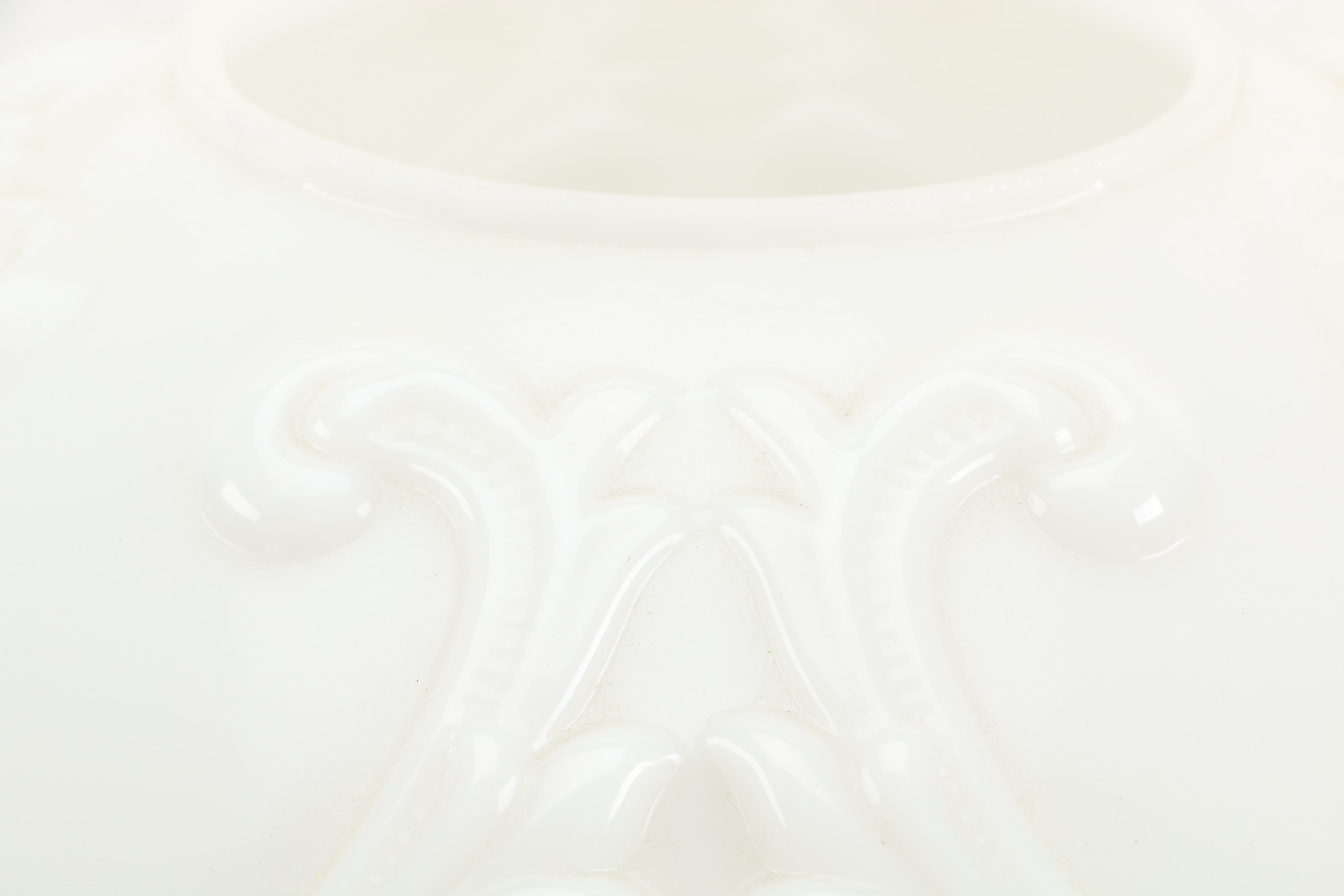 Vintage Brass Lamp With Glass Shade