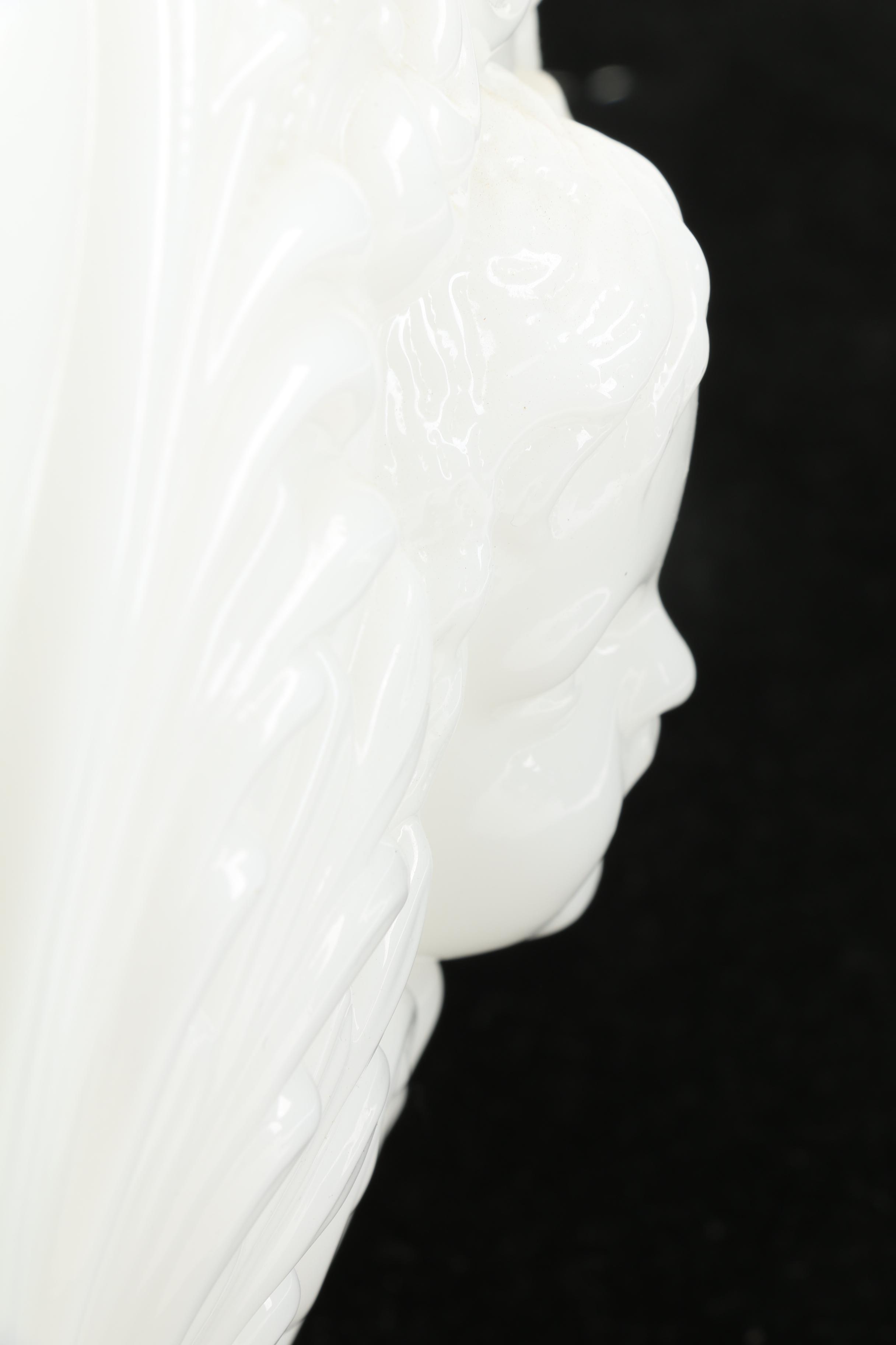 Vintage Brass Lamp With Glass Shade