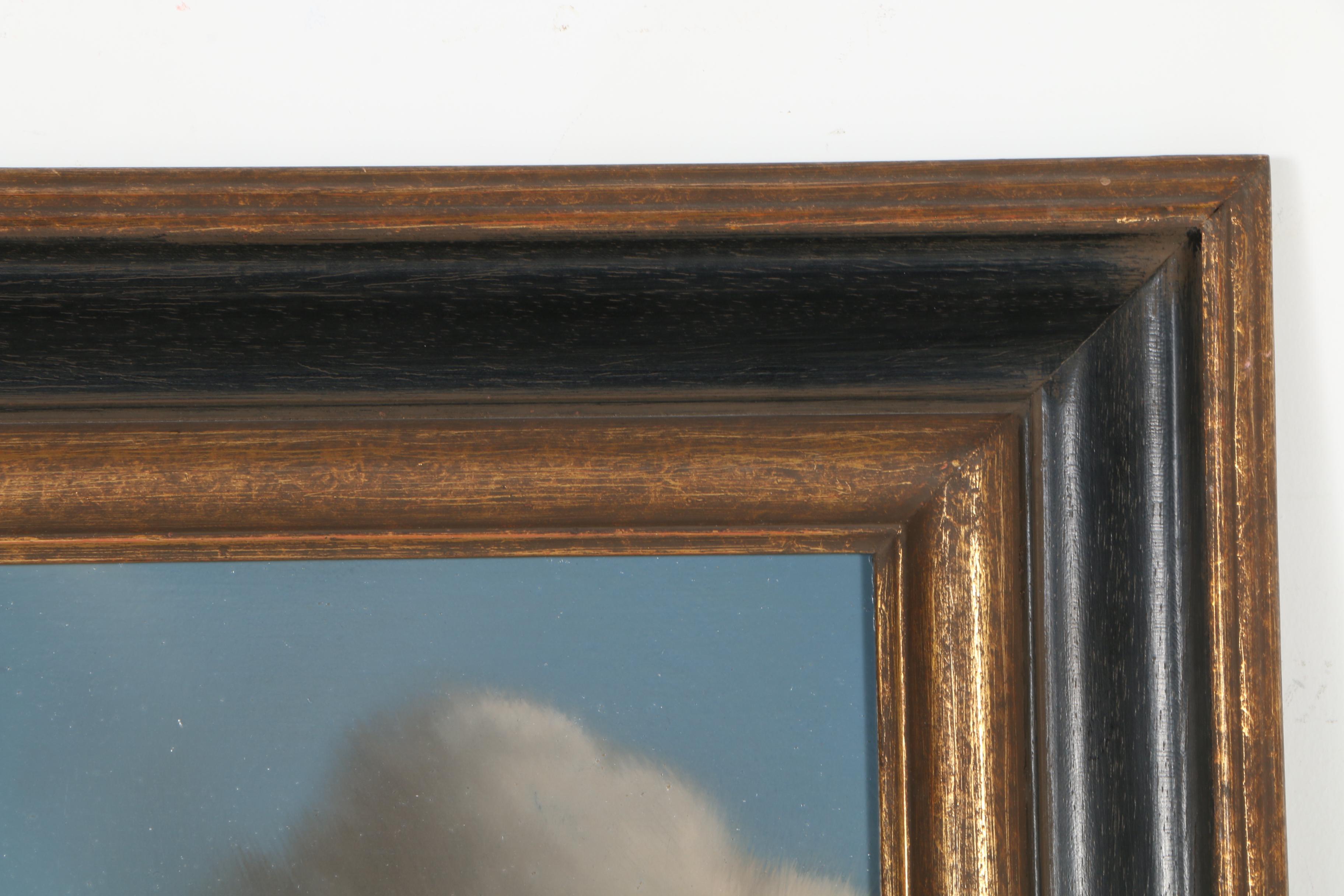 Thomas Locker Oil Painting on Board of a Sweeping Landscape