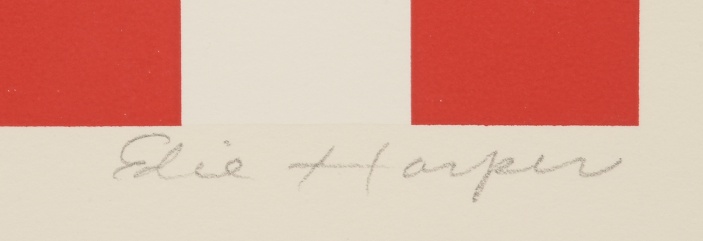 Edie Harper Signed Limited Edition Serigraph "Baskit"