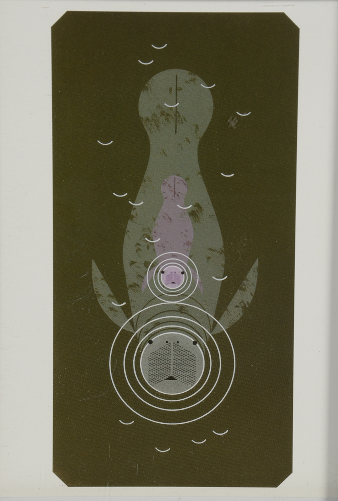 Charley Harper Offset Lithograph "Momatee"