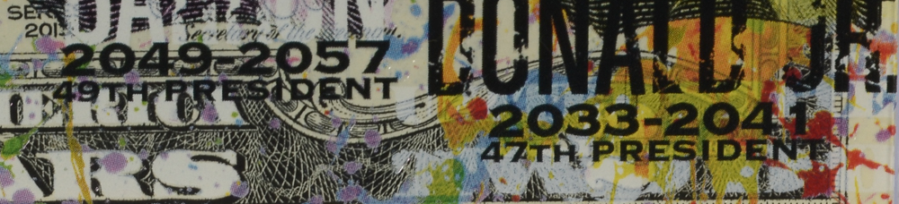 Rency Signed Embellished Two-Dollar Bill "The Art of the Presidency"