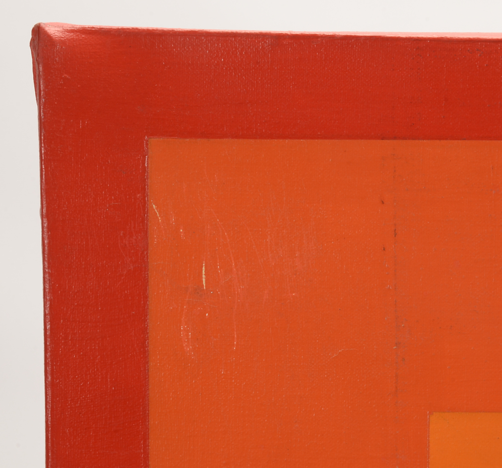 Original Geometric Abstractionist Acrylic Painting on Canvas