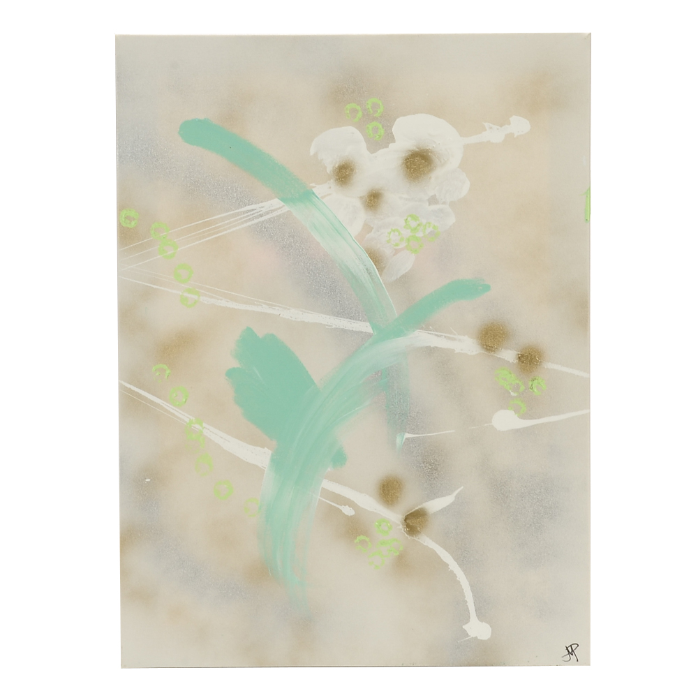 Robbie Kemper Original Abstract Acrylic and Spray Paint on Canvas