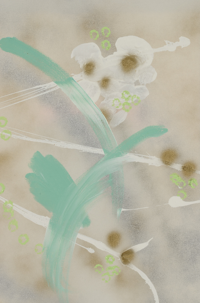 Robbie Kemper Original Abstract Acrylic and Spray Paint on Canvas