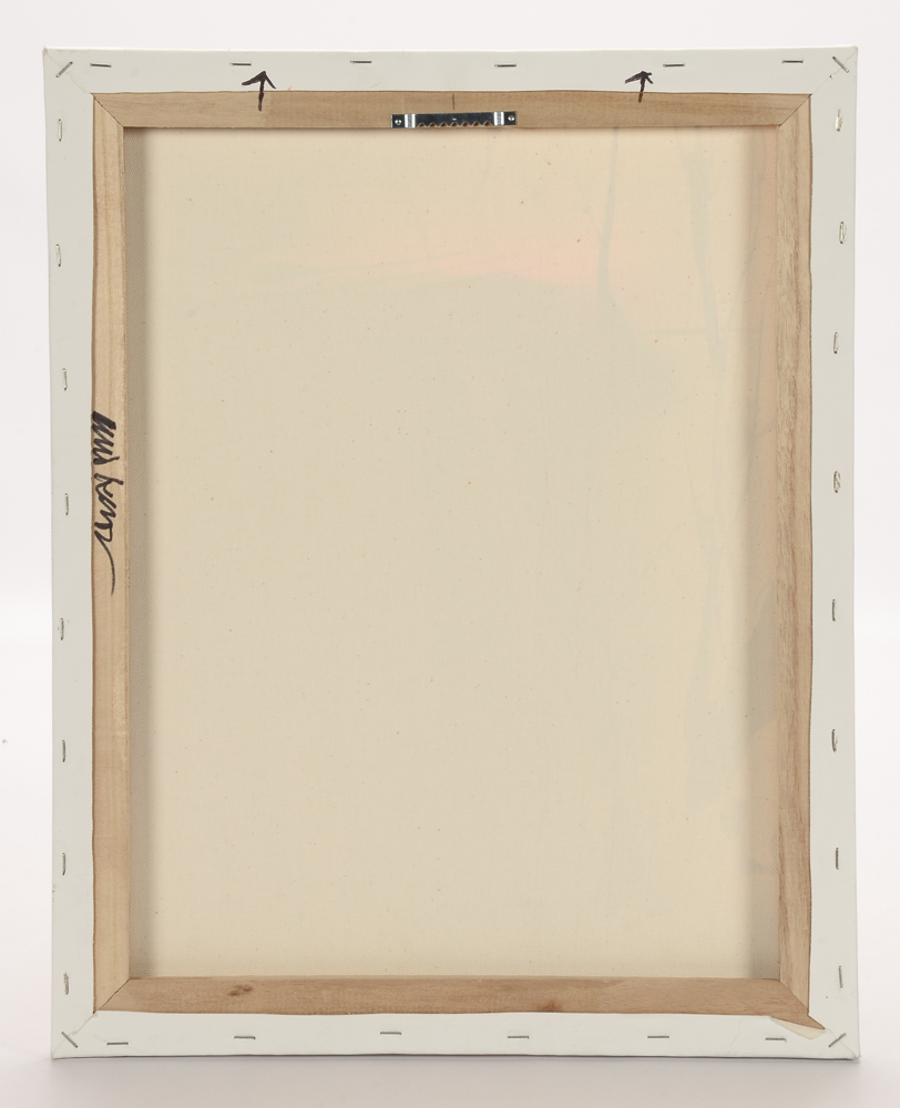 Robbie Kemper Original Abstract Acrylic and Spray Paint on Canvas "Silver Gold and Black"