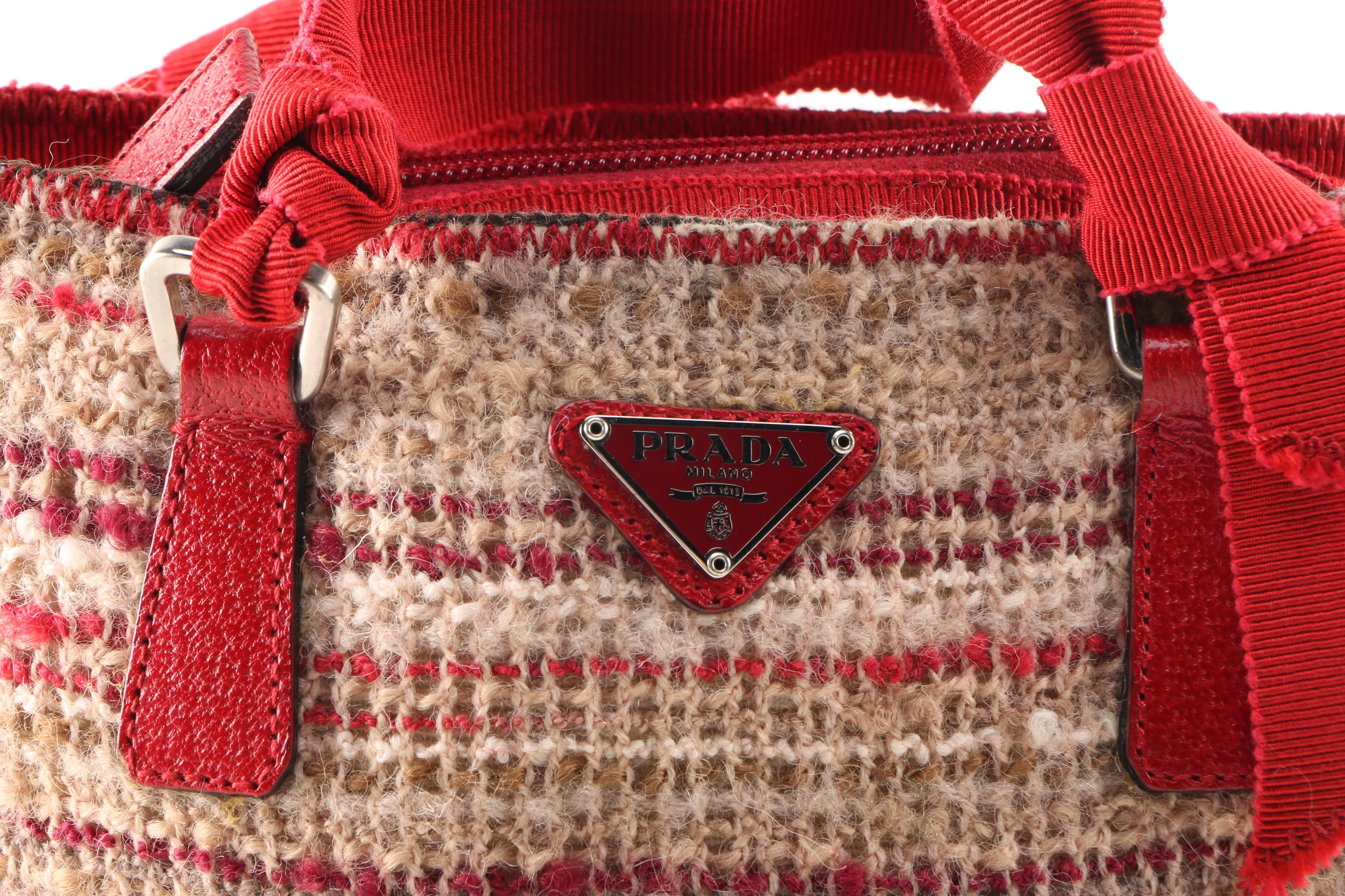 Prada Tweed and Leather Bag