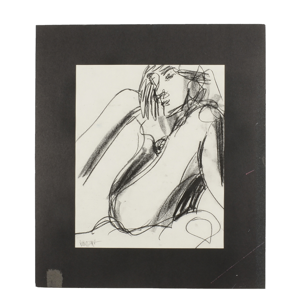Robbie Kemper Original Charcoal Drawing "Nude #141"