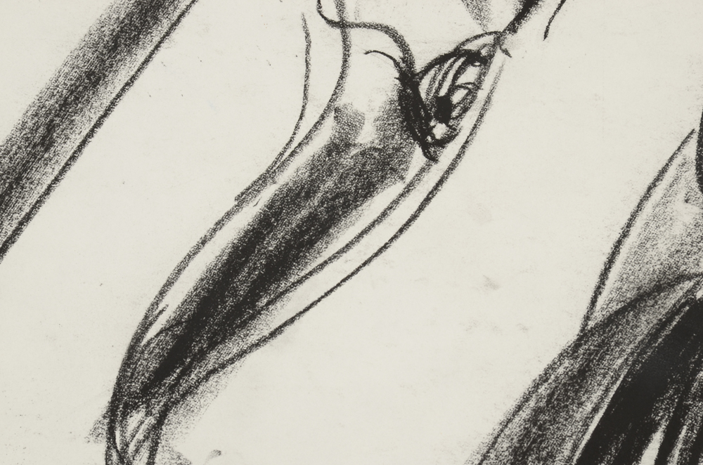 Robbie Kemper Original Charcoal Drawing "Nude #141"