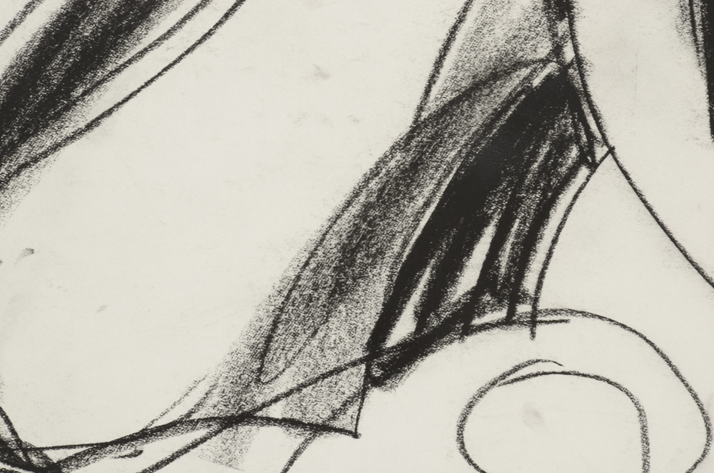 Robbie Kemper Original Charcoal Drawing "Nude #141"