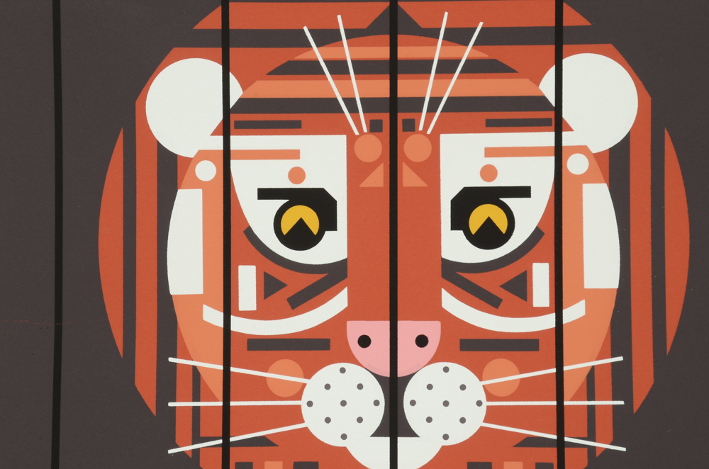 Edie Harper Original 1987 Limited Edition Serigraph "Copycats"