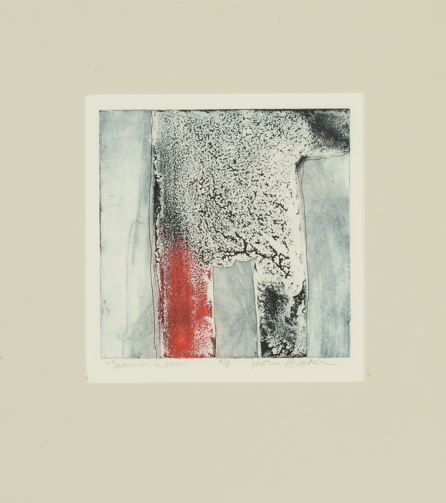 Kevin Booher Signed Artist's Proof Deep Etching "Summer is Over"