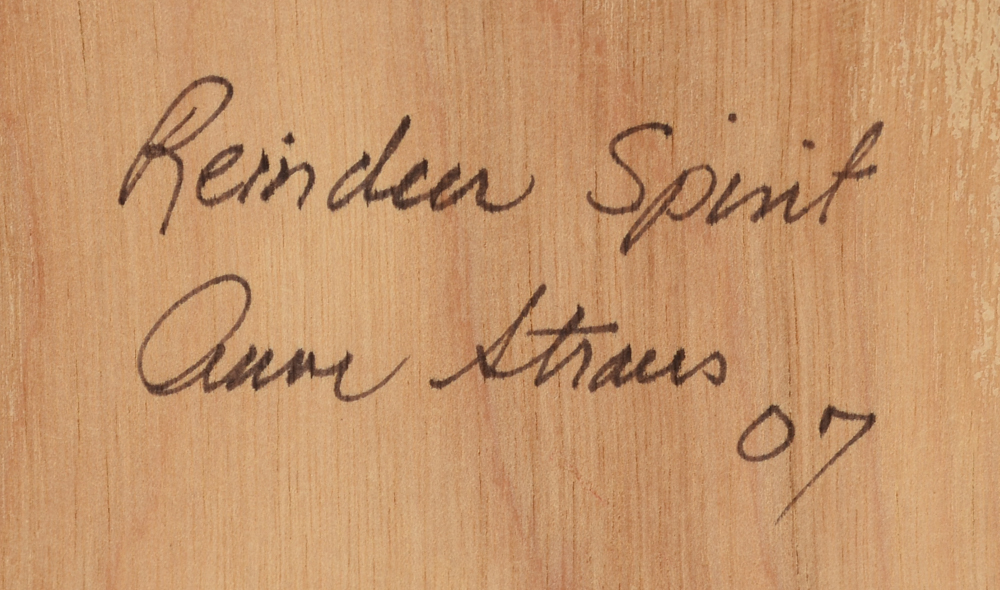 Anne Straus Original Mixed Media Artwork "Reindeer Spirit"