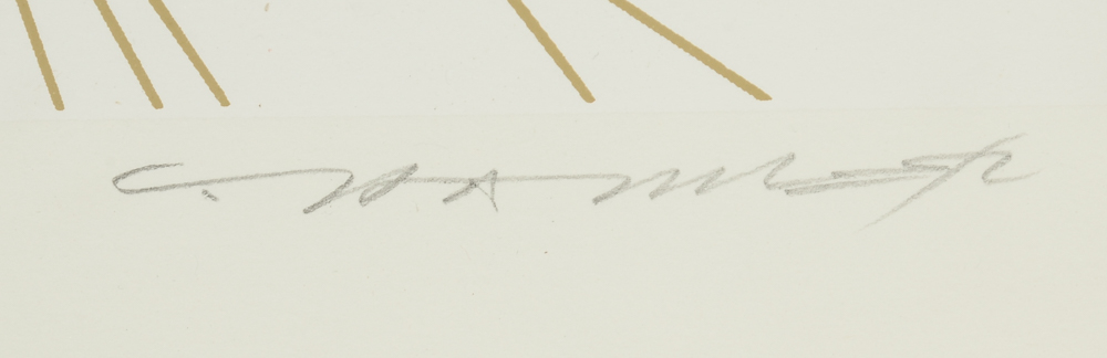 Charley Harper Signed 1983 Limited Edition Serigraph "Quailsafe"