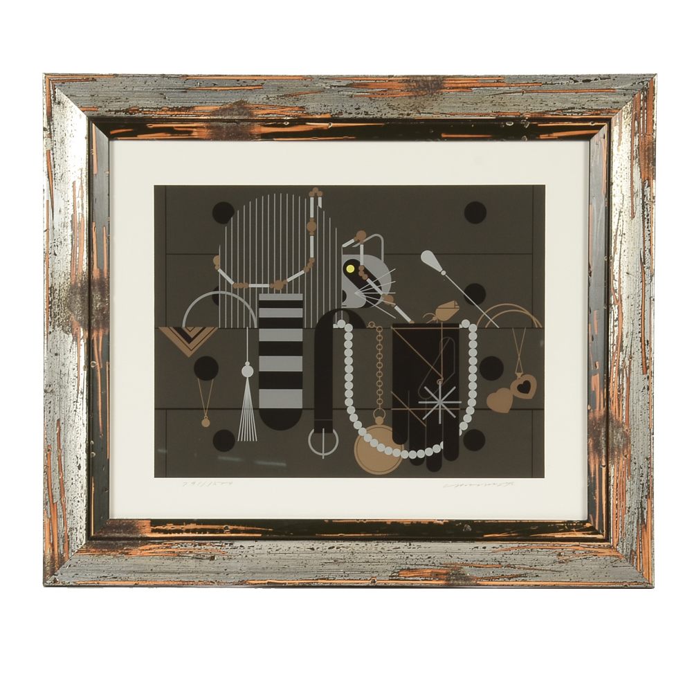 Charley Harper Signed 1981 Limited Edition Serigraph "Racc an' Ruin"