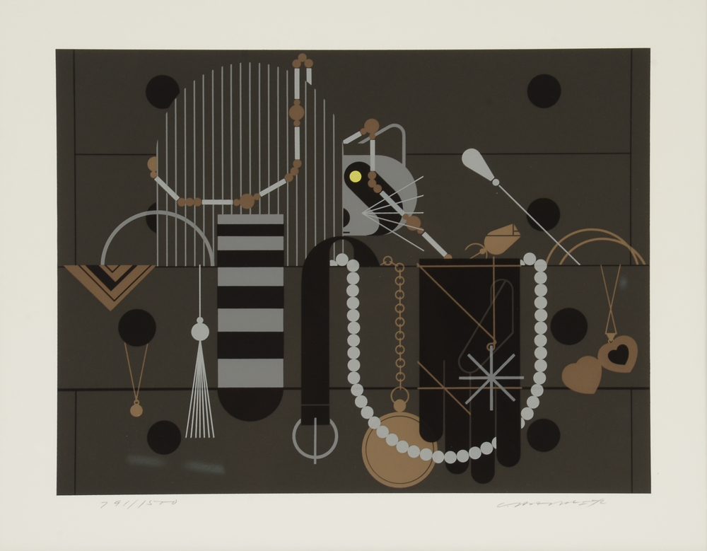 Charley Harper Signed 1981 Limited Edition Serigraph "Racc an' Ruin"