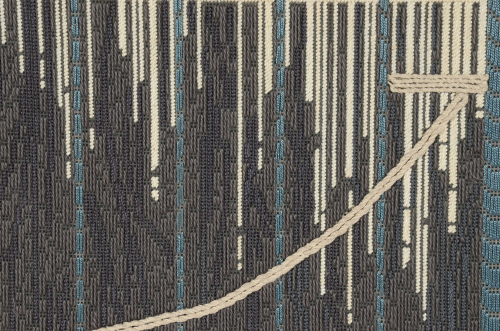 Framed Needlepoint after Charley Harper "Pier Group"