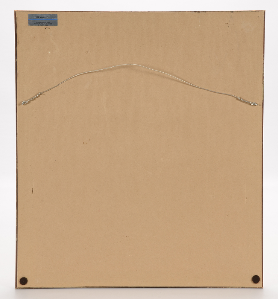 Framed Needlepoint after Charley Harper "Pier Group"