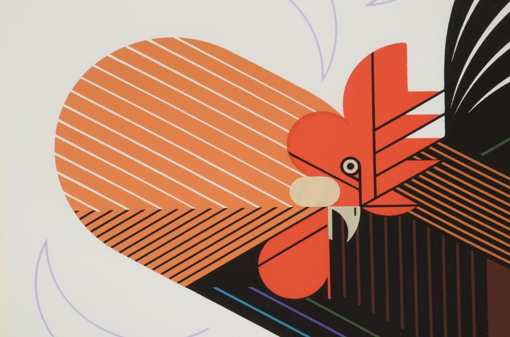 Charley Harper Signed Limited Edition Serigraph "Crawling Tall"