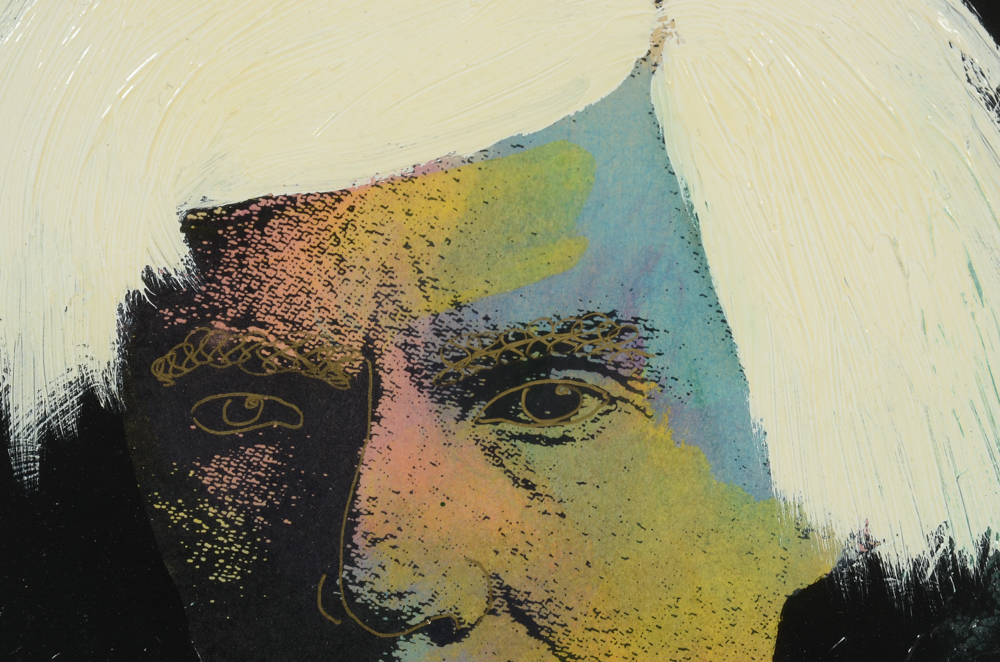 Original Mixed Media Limited Edition Portrait of Andy Warhol