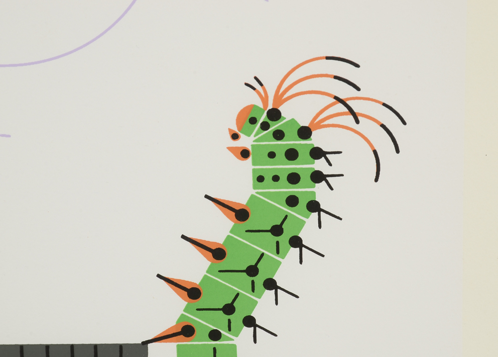 Charley Harper Signed Limited Edition Serigraph "Crawling Tall"