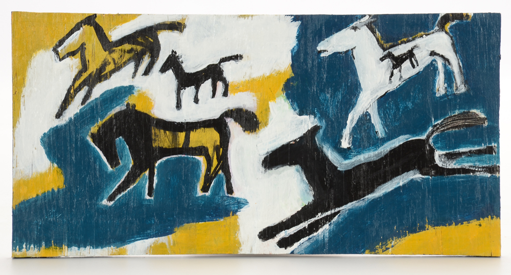 T. Marie Nolan Original 2015 Folk Art Acrylic on Salvaged Wood