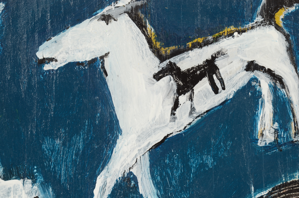 T. Marie Nolan Original 2015 Folk Art Acrylic on Salvaged Wood