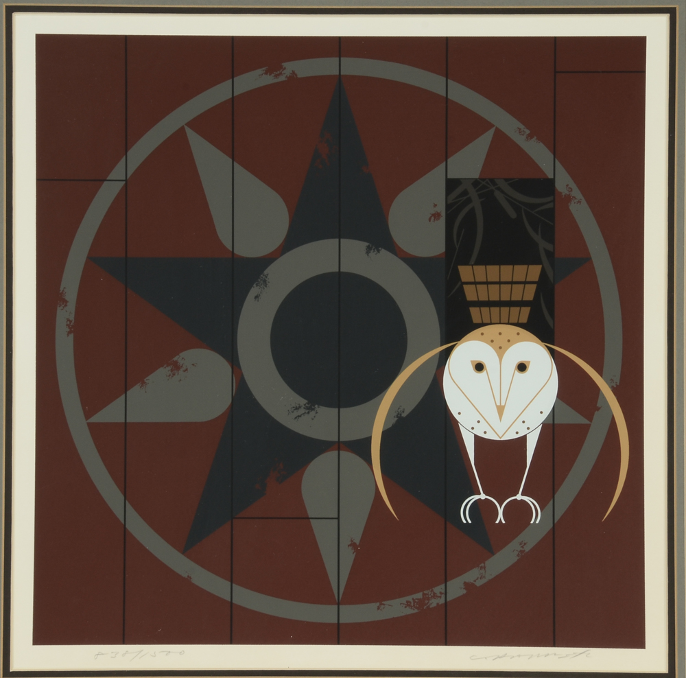 Charley Harper Original Signed Limited Edition Serigraph "Hexit"