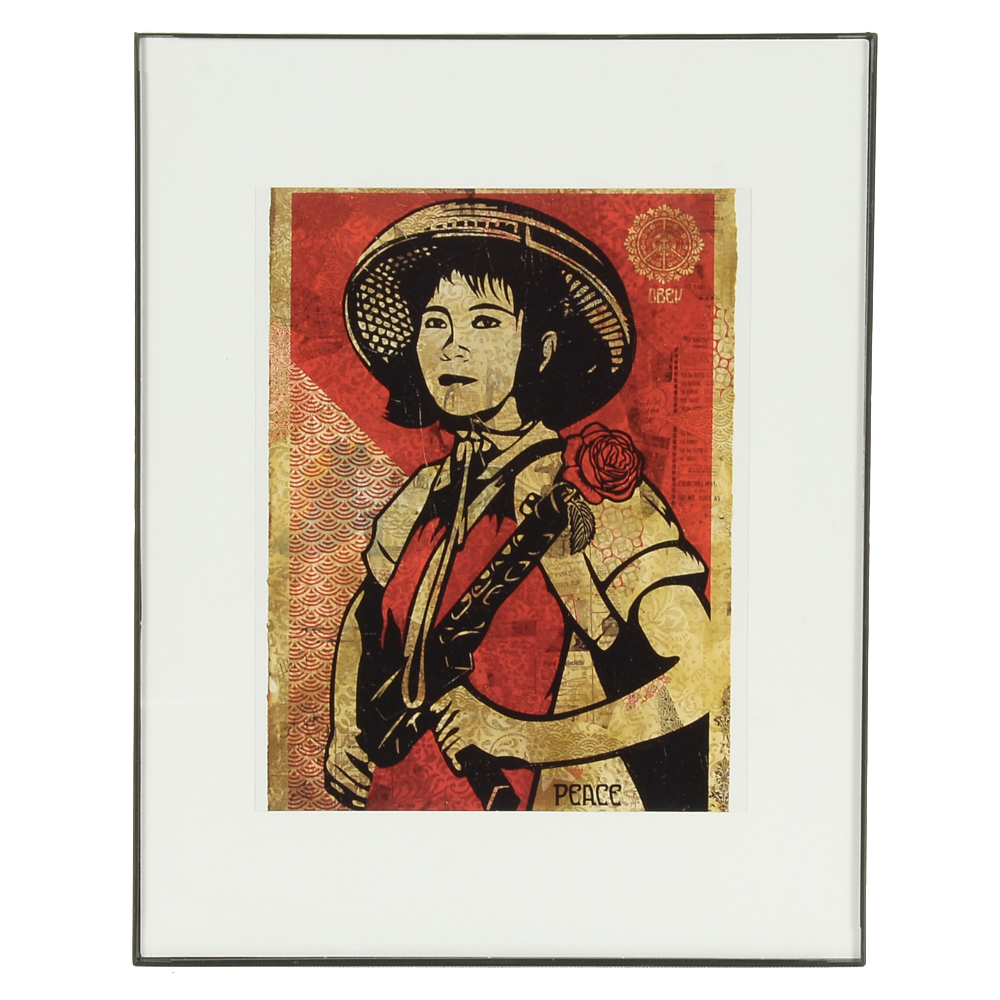 Shepard Fairey Offset Lithograph "Revolution Girl"