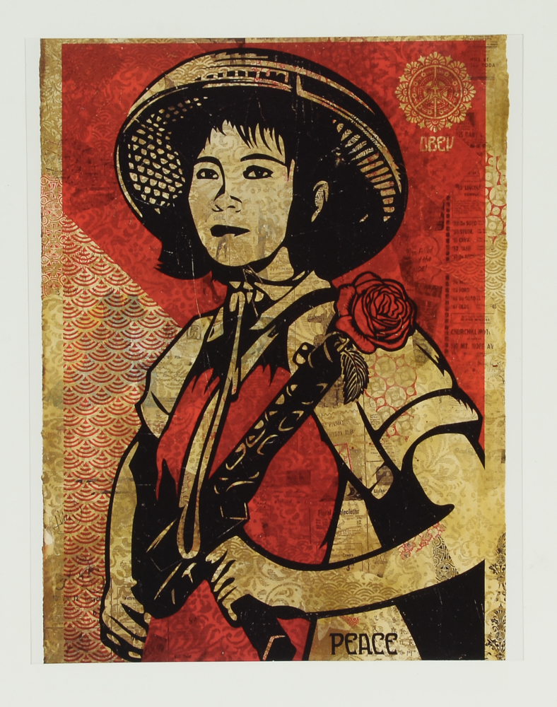 Shepard Fairey Offset Lithograph "Revolution Girl"