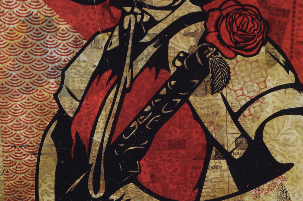 Shepard Fairey Offset Lithograph "Revolution Girl"