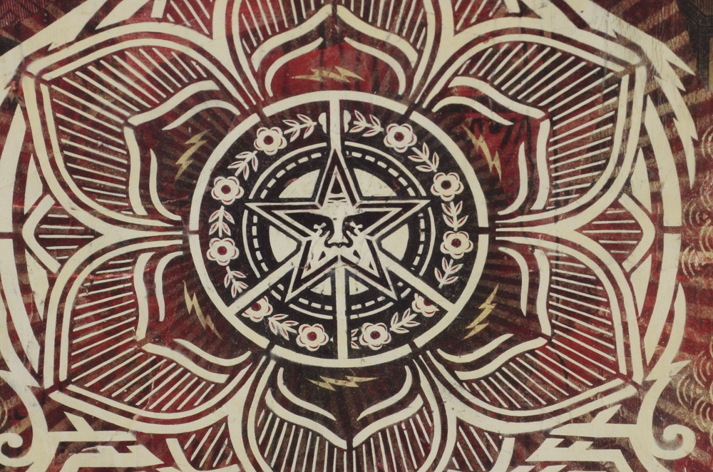 Shepard Fairey Offset Lithograph "Peace Ornament"
