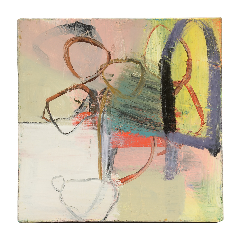 Susan Schuler Original 2004 Abstract Oil & Wax on Canvas "Inner Thoughts"