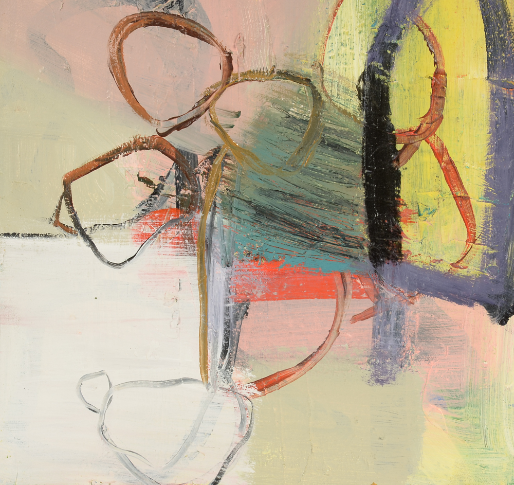 Susan Schuler Original 2004 Abstract Oil & Wax on Canvas "Inner Thoughts"