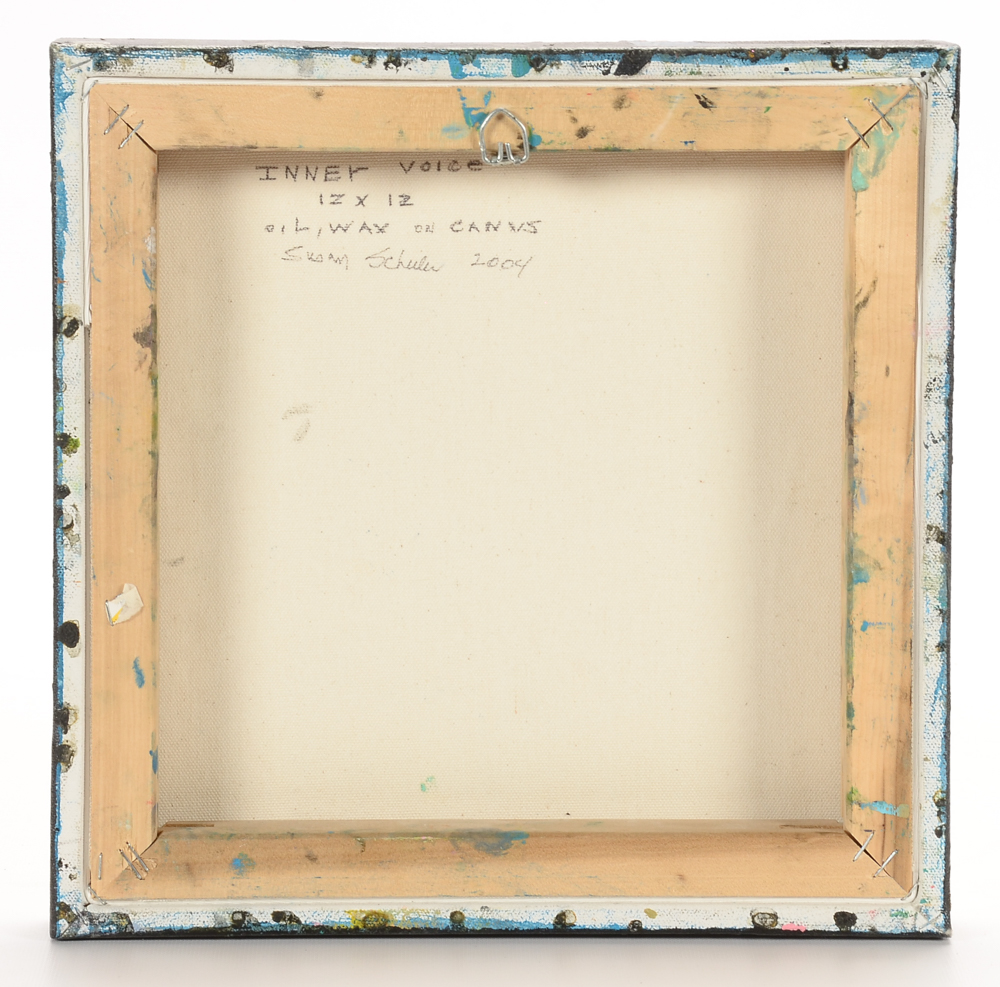 Susan Schuler Original 2004 Abstract Oil & Wax on Canvas "Inner Thoughts"