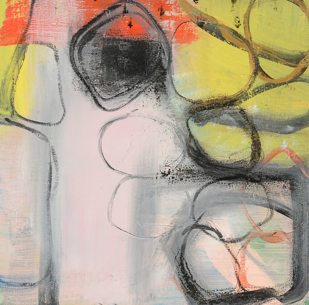 Susan Schuler Original Abstract Oil & Wax on Canvas "Thought Patterns III"