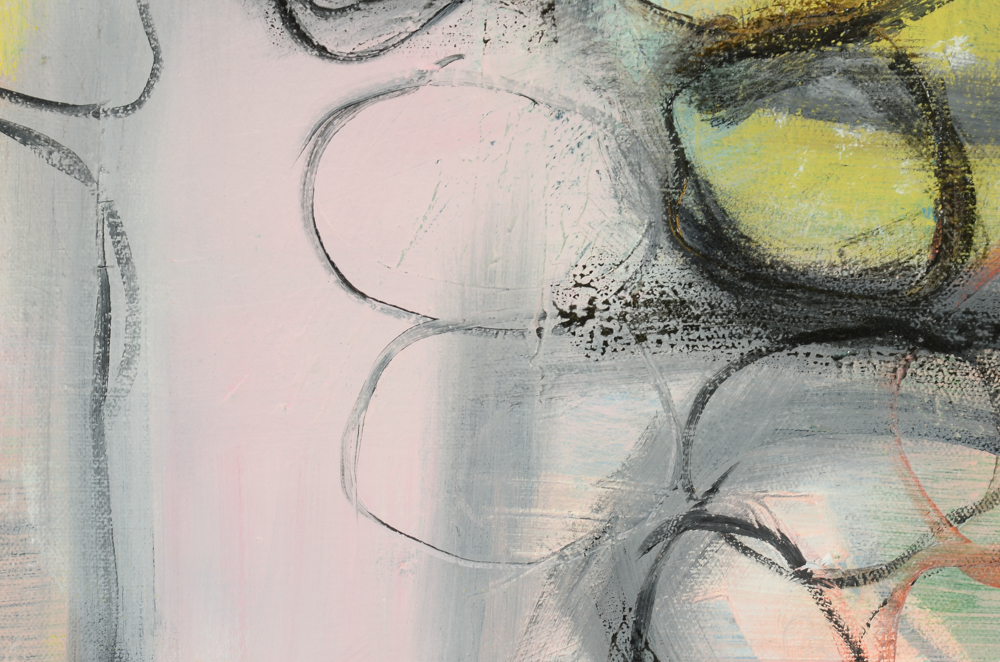 Susan Schuler Original Abstract Oil & Wax on Canvas "Thought Patterns III"