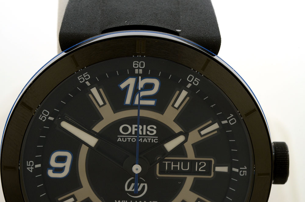 Men's Oris TTI Williams FI Team Black Steel Automatic Watch