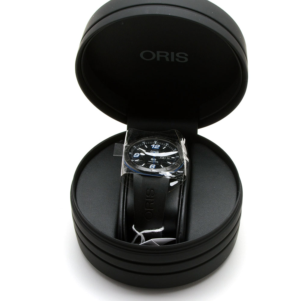 Men's Oris TTI Williams FI Team Black Steel Automatic Watch