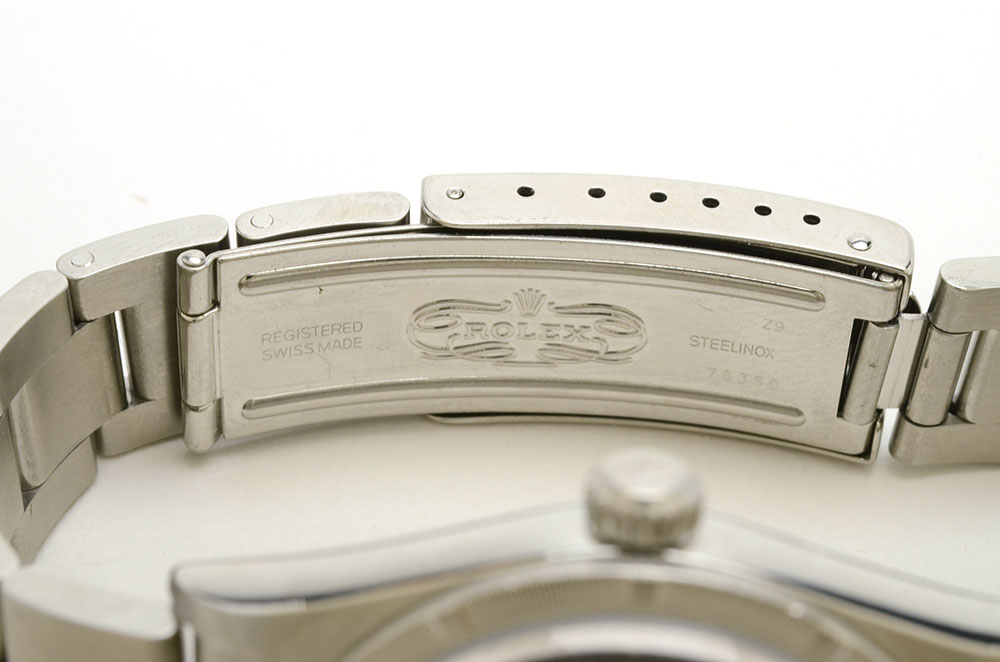 Men's Rolex Perpetual Air-King Stainless Steel Black Index Automatic Watch