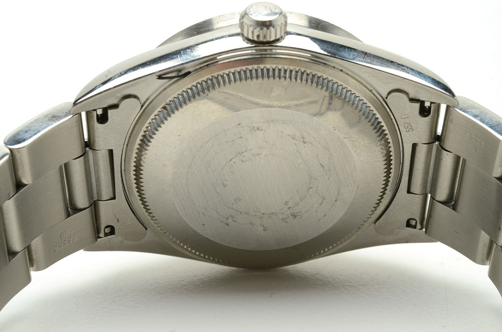 Men's Rolex Perpetual Air-King Stainless Steel Black Index Automatic Watch