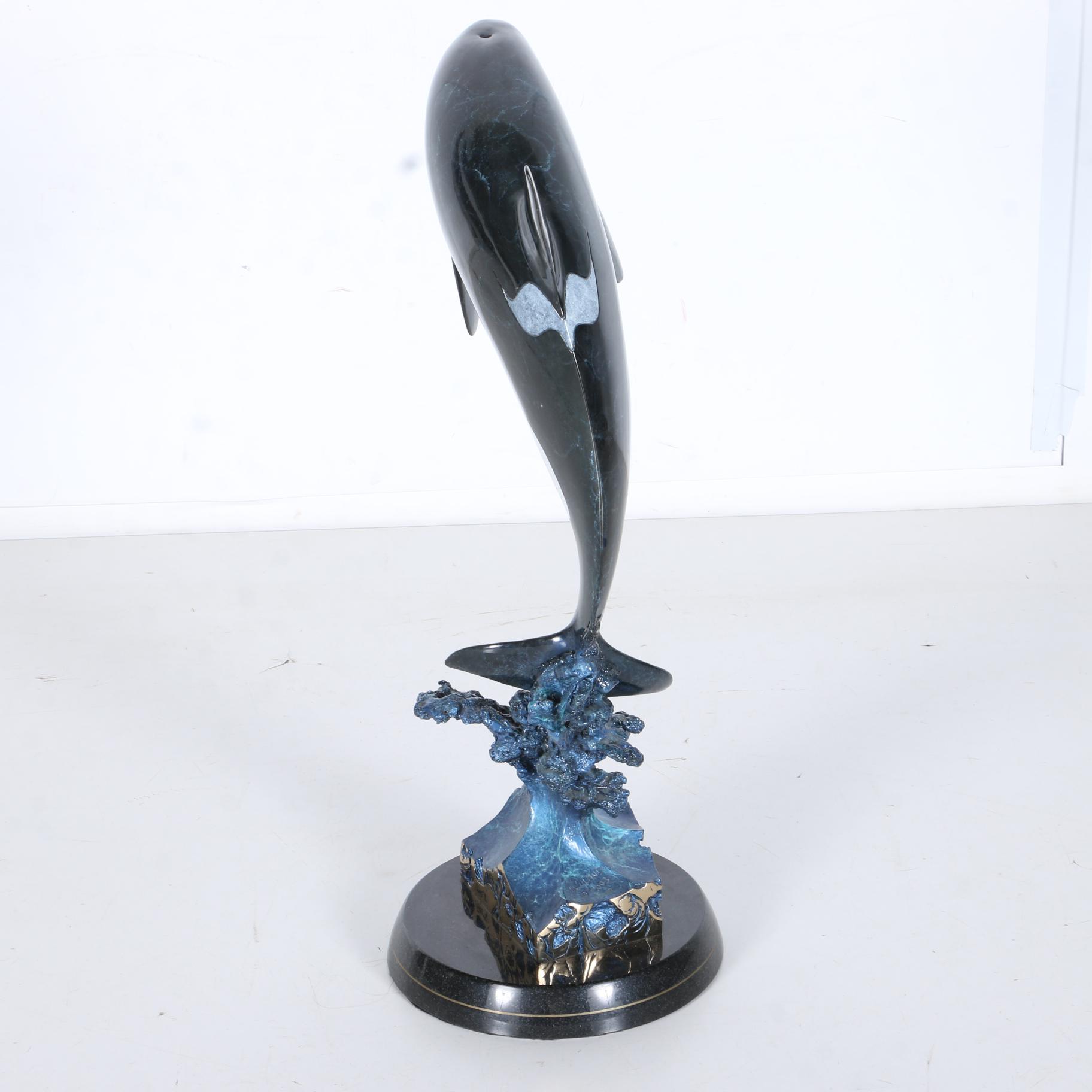 2005 Limited Edition Bronze Wyland "Orca Dream" Sculpture