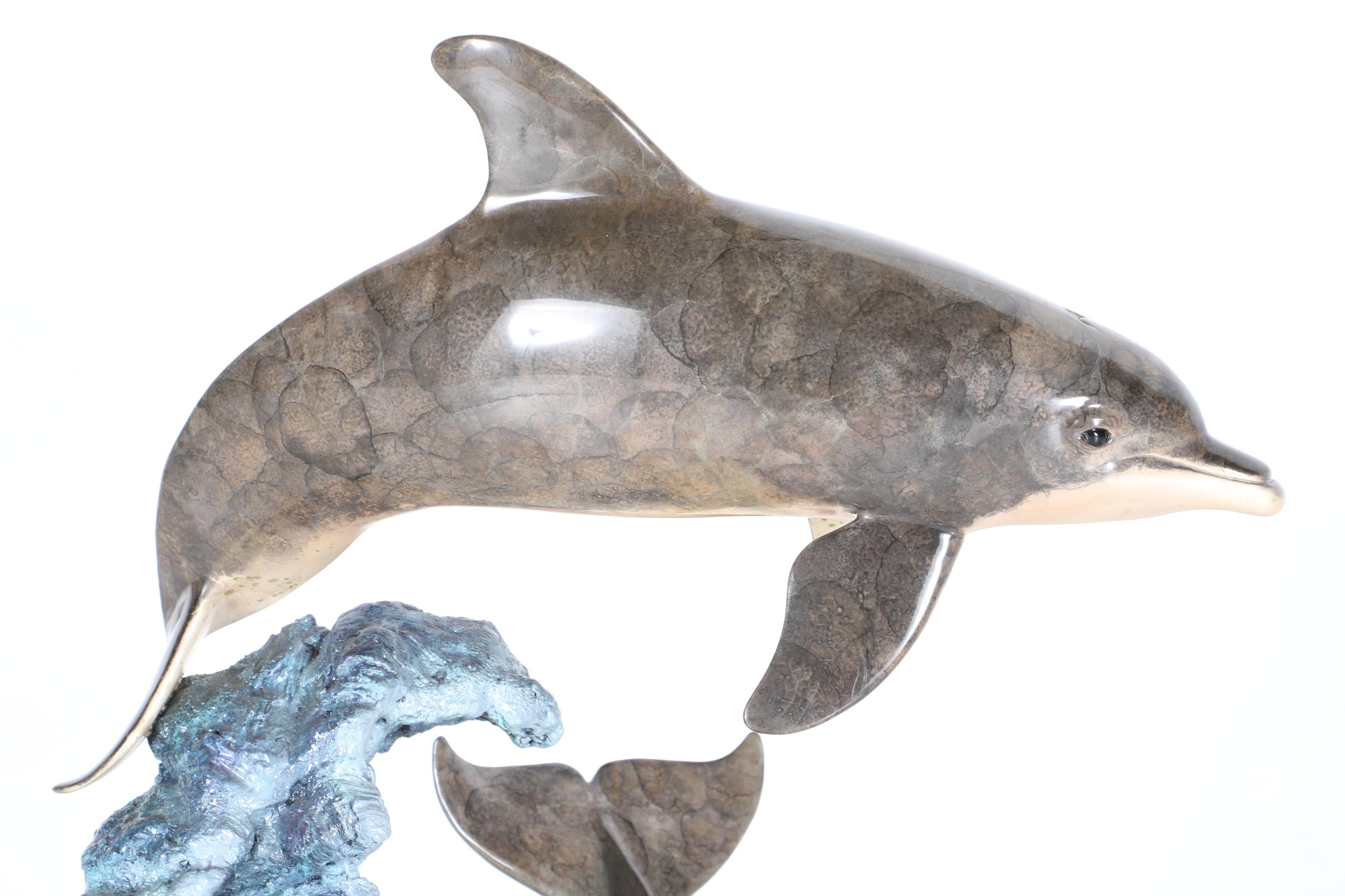 Wyland Bronze Sculpture "Dolphin Wave"