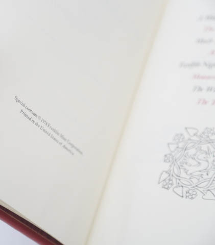 The Franklin Library Shakespeare Collection