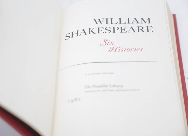 The Franklin Library Shakespeare Collection
